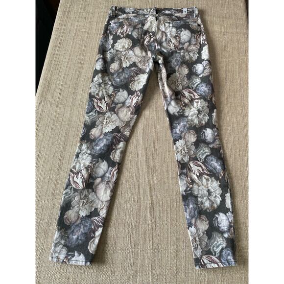 7 For All Mankind Floral Skinny Ankle Jeans Women’s Size 26 - Picture 10 of 11